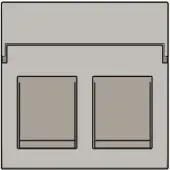 Niko 157-65200 Abdeckung für Datenanschluss, champagne coated 15765200