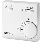 Eberle Raumtemperaturregler RTR-E 6181 | 230V | Bimetall | Aufputz | Ein/Aus-Schalter | IP30 | weiß 111110351100