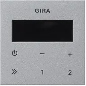 Gira 248026 Bedienaufsatz Unterputz-Radio RDS System 55 Farbe Alu