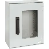 Schneider Electric Polyestergehäuse PLM Wandmontage, ohne MP H530xB430xT200mm IP66, transp. Tür 3-P.-Verriegelung NSYPL