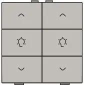 Niko 157-51046 Doppel Dimmersteuerung für Niko Home Control, champagne coated 15751046