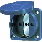 MENNEKES 11061 Anbaudose SCHUKO, 16A2p+E, 230V, IP54,BL