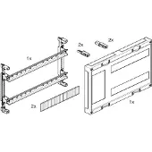 Hager UD22H1B Baustein, universN, 300x500mm, für 1 Trenner NH00 und 2x17 PLE auf Hutschienen