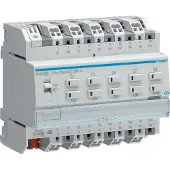 Hager TXA610D, Auslöser Rollo/Jalousie, DIN-Schienenmontage, 10 Kanäle, Weiß, 230 V, 50/60 Hz
