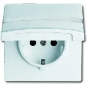 Busch Jaeger 2064-0-0301, CEE 7/3, 2P+E, Weiß, IP44, 250 V, 16 A