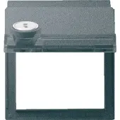 Gira TX 44 Adapterrahmen mit Schloss und Etikettenfeld Anthrazit - 069467