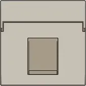 Niko 157-65100 Abdeckung für Datenanschluss 1 x RJ, champagne coated 15765100