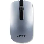 Acer Ultra-Slim Wireless Mouse, Beidhändig, Optisch, USB Typ-A, 1000 DPI, Silber