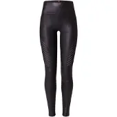 Spanx für Damen. 20136R_BLACK Leder-Effekt Biker Shapewear Leggings. 20136R schwarz (S), Lässig, Nylon