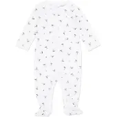 Ralph Lauren Strampler - Core Replen - Weiß/Blau m. Kuschel - - 62 - Strampler
