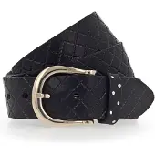 B.belt Ledergürtel in schwarz für Damen, Größe: 80. BB0912L10