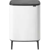 Brabantia Bo Touch Bin Hi Mülleimer 2 x 30 L - Weiß