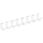 Fellowes Drahtbinderücken, Format 14 mm, 100 Stück, f. 34-Loch-Drahtbindegeräte, weiss, 100