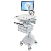 Ergotron Wagen für LCD-Display/Tastatur/Maus/CPU/Notebook/Barcodescanner - medizinisch -