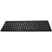 Logilink ID0104, Volle Größe (100%), Kabellos, RF Wireless, QWERTZ, Schwarz, Maus enthalten
