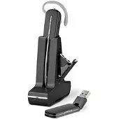 Plantronics DECT Headset Savi USB konvertibel DECT Headset System schwarz -