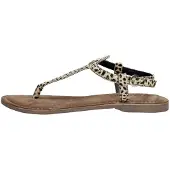 Lazamani Sandalen Damen Beige Textilien