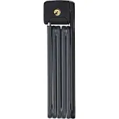ABUS Faltschloss Bordo Lite 6055K SH mit Halterung - Extra-leichtes Fahrradschloss aus Spezialstahl - -Sicherheitslevel 7 - 85 cm - Schwarz