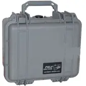 Peli 1300 Koffer Silber mit Schaumstoff