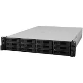 Synology RX1217RP, 0 TB, 13,4 kg, Rack (2U), Schwarz, Grau