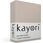Kayori Topper Spannbettlaken Shizu Sand (Perkal)-160 x 210 cm