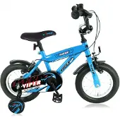Viper Kinderfahrräder Jungen Jongensfiets 12 Zoll 21,5 cm Jungen Felgenbremse Hellblau