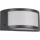 TRIO LED Außenwandleuchte halbrund Anthrazit Carportbeleuchtung Gartenlampe mit Strom