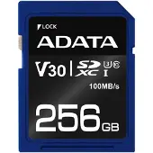 ADATA ASDX256GUI3V30S-R, 256 GB, SDXC, Klasse 10, UHS-I, 100 MB/s, 60 MB/s