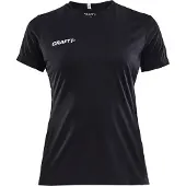 Craft T-Shirt Damen Squad Go Jersey Solid Black-S