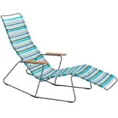 Houe CLICK Sunrocker Liegestuhl Bambusarmlehnen Stahlgestell