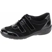 Semler Birgit Damen Klettschuh in Schwarz, Größe 8