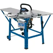 Scheppach Tischkreissäge TS310 | 230V Anschluss | 2200W Leistung | Sägeblatt Ø315mm | Schnitthöhe 83 mm | mit Tischverbreiterung, 2. Sägeblatt |