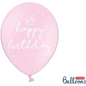 Party Deco Starke Luftballons 30 cm, glücklich..., P.B. Pink (1 Pck