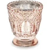 Party Deco Candle holder, rose gold, 8cm (1 pkt / 4 pc.)