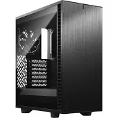 Fractal Design Define 7 Compact, Midi Tower, PC, Schwarz, ATX, micro ATX, Micro-ITX, Aluminium, Stahl, Gehärtetes Glas, Heimbüro