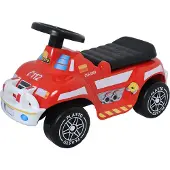Plasto Rutschauto Feuerwehr Mit Flüsterrädern