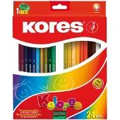 Kores - Kolores - Hexagonal 24 Coloured Pencils (96324)