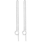 Elli Ohrringe Basic Durchzieher Kreis Rund Minimal 925 Silber Elli Silber