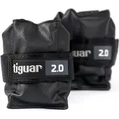 Tiguar Fuß- & Handgewichte 1,0 kg (2er-Set) Oliv Handgelenk- und Knöchelgewichte aus , langlebig, atmungsaktiv, mit Klettverschluss, ideal für Kraft- und Ausdauertraining