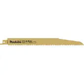 Makita B-43256 Tiesinio pjūklo pjūkleliai BIM 225x1,6mm (5-8tpi), 5Vnt., metalui, medžiui, medžiui su vinim