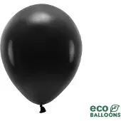 Party Deco Öko-Luftballons 30 cm Pastell, Schwarz (1 Pck