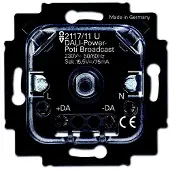Busch-Jaeger 2117/11 U, Dimmer, Eingebaut, Drehregler, Schwarz, IP20, 230 V