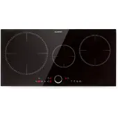 Klarstein Induktionskochfeld, Glaskeramik Kochfeld, Induktionskochfeld mit 3 Platten, Einbau-Induktionskochfeld mit Touch-Display, Digitalanzeige und Timer-Funktion, Schnelles Aufheizen, 5800 Watt