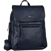 Gabor Rucksack "Mina", Damen, Gr. B/H/T: 26cm x 31cm x 10cm, blau, Polyurethane, clean, unifarben, Rucksäcke Rucksack, aus weichem leichten Lederimitat, lässig im praktischen Format