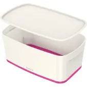 Leitz 5229-10-23, Ablageschale, Pink, Weiß, Rechteckig, Acrylnitril-Butadien-Styrol (ABS), Einfarbig, Drinnen