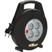 Brennenstuhl 1093200 Kabeltrommel 4 Steckdosen Mit Schutzschalter 10 M