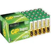 GP Batteries Super Alkaline AAA, Einwegbatterie, AAA, Alkali, 1,5 V, 40 Stück(e), Mehrfarbig
