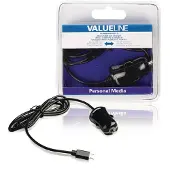 Valueline , Auto-Ladegerät Zigarettenanzünder Micro-USB 2.1A, Schwarz