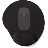 Nedis Mouse Pad 215 mm Schwarz Schwarz