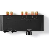 Nedis ASWI2652BK Lautsprecher-Steuerbox 2-Port Banane Lautstärke-Regler Schwarz